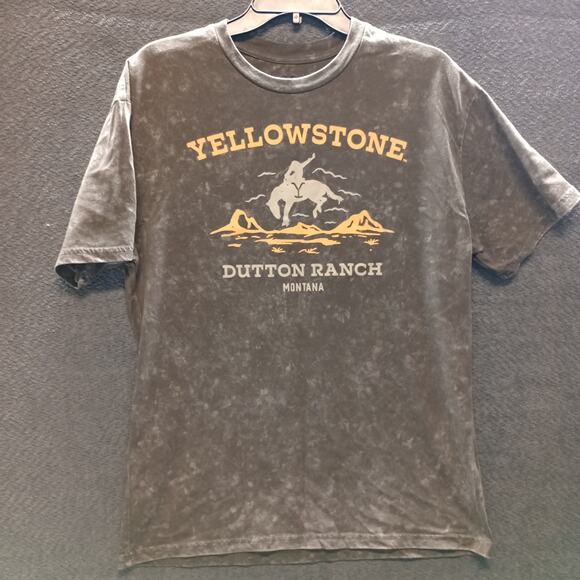 Yellowstone Dutton Ranch Men Graphic Cotton T-Shirt Brown - Picture 1 of 7